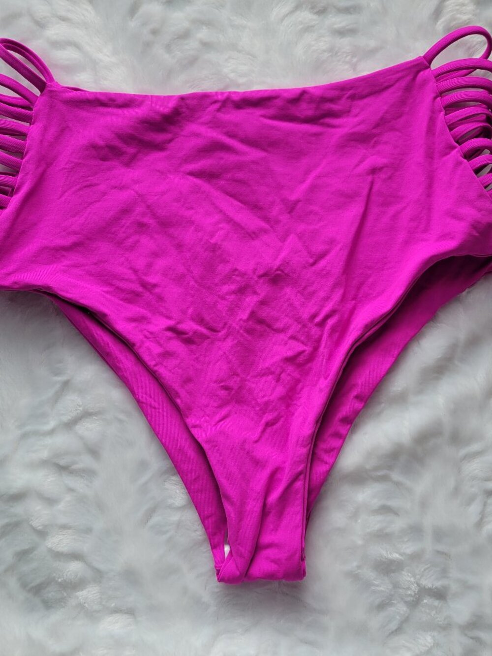L*Space Bikini Bottom Women's Large Pink Harrington Swimwear by Revolve NWOT - Picture 2 of 6